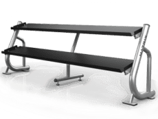 Подставка под гантели 2.4 метра (2-ух ярусная, плоская) Matrix Magnum A696 | Matrix Fitness | mtrx-fitness.ru