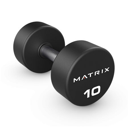Гантели обрезиненные 6 кг. Matrix MAC-06RUB-DB-RS | Matrix Fitness | mtrx-fitness.ru