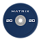 Диск бамперный с уретановым покрытием 20 кг (синий) Matrix MAC-20URECOL-BP | Matrix Fitness | mtrx-fitness.ru