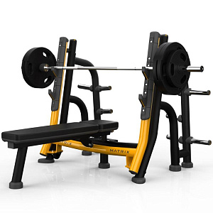 Скамья для жима горизонтальная с доводчиком Matrix Magnum A678 Platform | Matrix Fitness | mtrx-fitness.ru