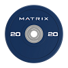Диск бамперный с уретановым покрытием 20 кг (синий) Matrix MAC-20URECOL-BP | Matrix Fitness | mtrx-fitness.ru