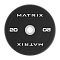 Диск бамперный обрезиненный 10 кг. Matrix MAC-10RUBBLK-BP | Matrix Fitness | mtrx-fitness.ru