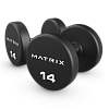 Гантели с уретановым покрытием, 24 кг. Matrix MAC-24URE-DB-R | Matrix Fitness | mtrx-fitness.ru