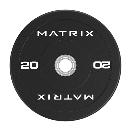 Диск бамперный обрезиненный 25 кг. Matrix MAC-25RUBBLK-BP | Matrix Fitness | mtrx-fitness.ru