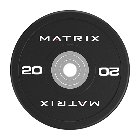Диск бамперный с уретановым покрытием 20 кг. Matrix MAC-20UREBLK-BP | Matrix Fitness | mtrx-fitness.ru